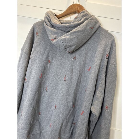 Jordan Sweater XXL Mens Hoodie Cotton Brown Solid Mini Jordan Characters - Picture 14 of 14